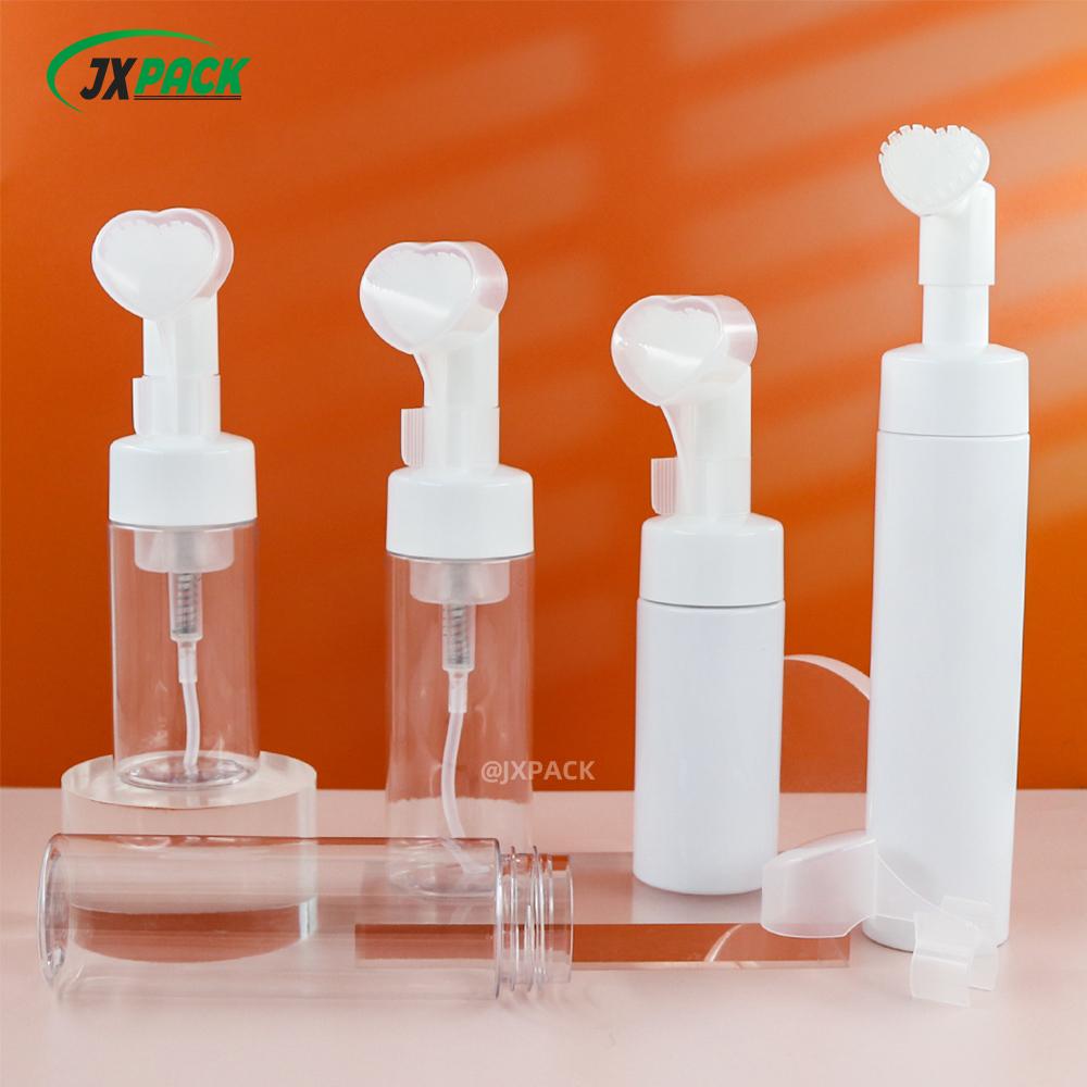 Wholesale Silicone Foam Brush Pump Dispenser Bottle – 5oz Facial Cleansing Mousse Bottle